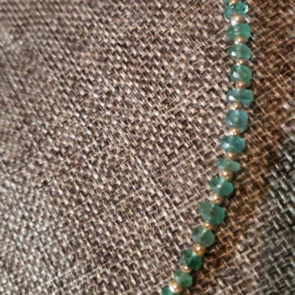 Natiral emerald/ 925 sterling silver. Handmade. - Picture 5 of 5